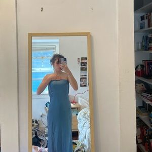 Satin Blue Prom/Formal Dress